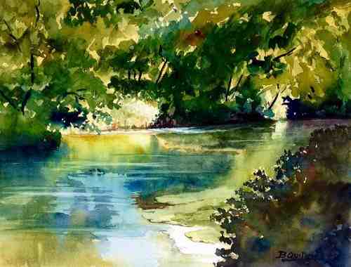 bernard, quillacq, aquarelle